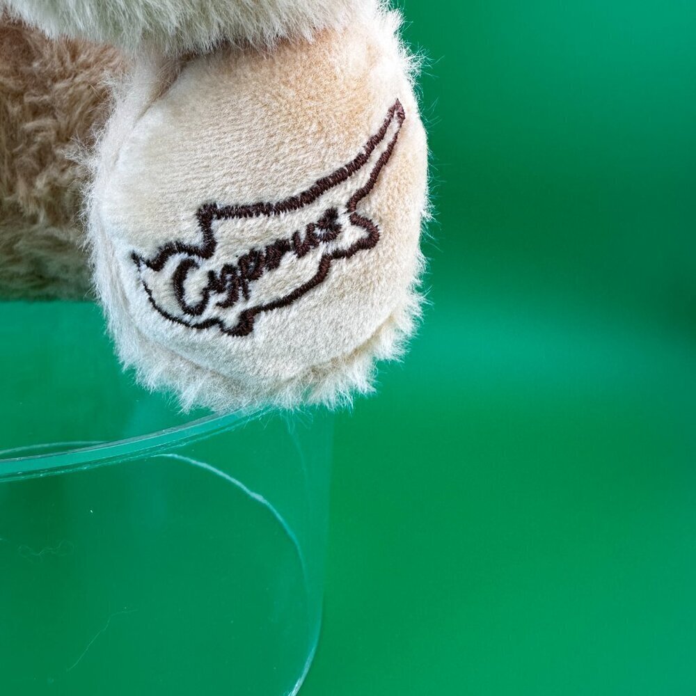 PLUSH TEDD BEAR WITH ROBBON AND EMBROIDERED "CYPRUS" ON THE LEFT PAW - Picture 4 of 9